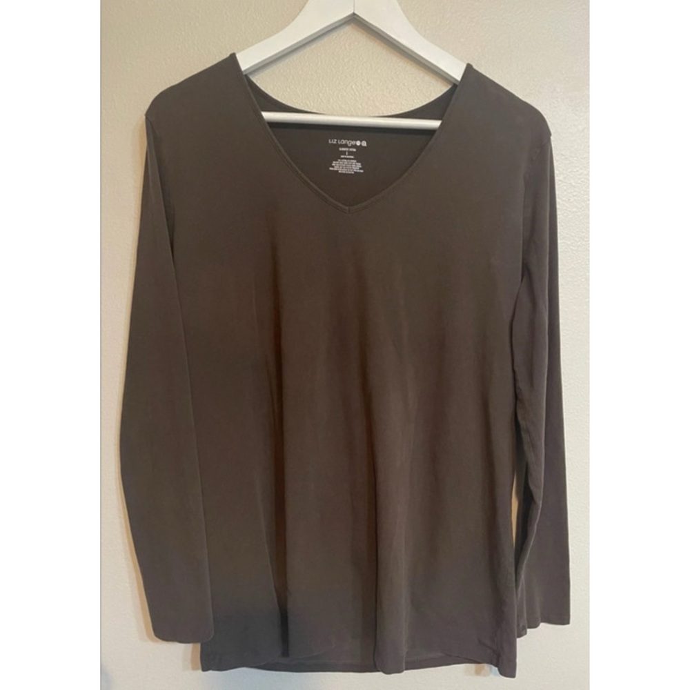Liz Lange Maternity Brown Long Sleeve Top